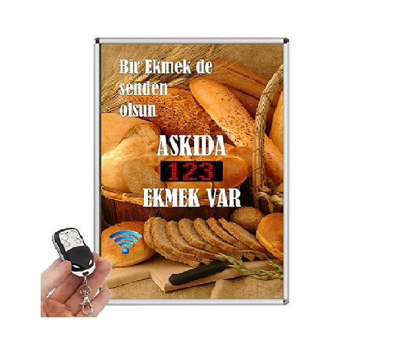 Askıda Ekmek Led Sayıcı (uzaktan Kumandalı)